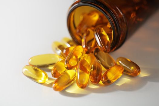 Omega 3 fish oil pills.