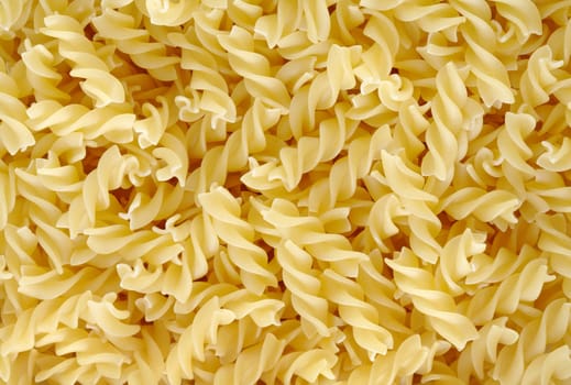 Uncooked Pasta Fusilli