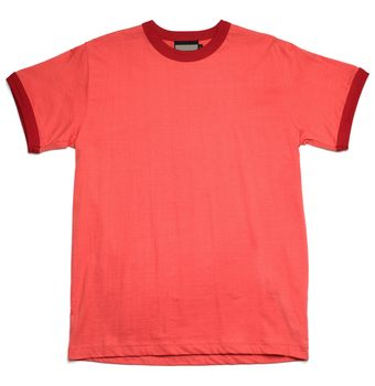 Red T-shirt, isolated on white