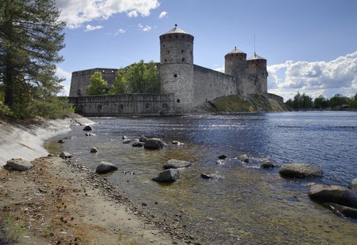 Olavinlinna (St. Olaf's Castle), a medieval castle in eastern Finland