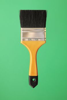 Paint brush on green