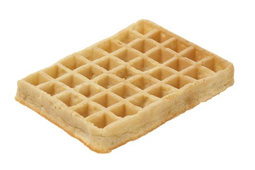 A Waffle isolated over white