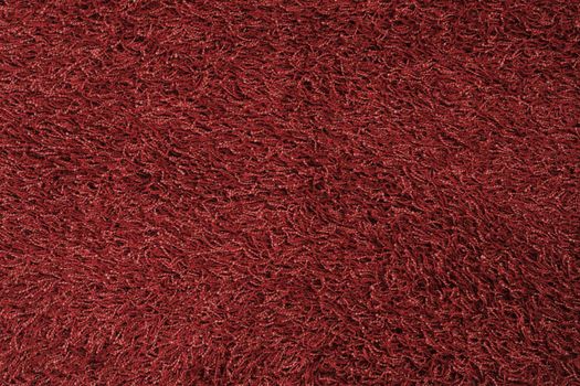 New red fluffy rug background texture