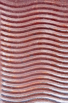 Old rusty metal washboard as a texture