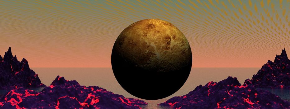 volcano and planet