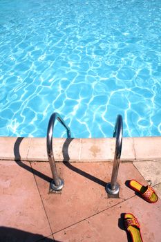 pool of marble stones and crystal clean water