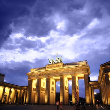 Brandenburg gate of one of the many attractions berlin