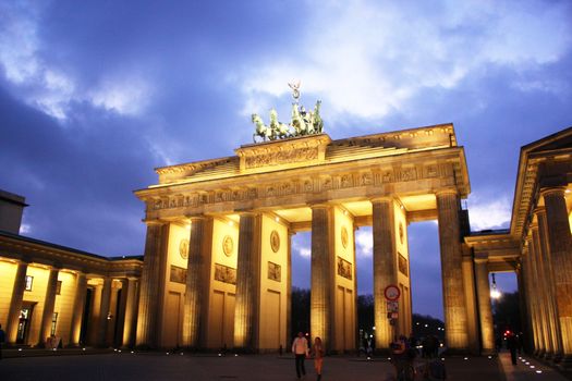 Brandenburg gate of one of the many attractions berlin