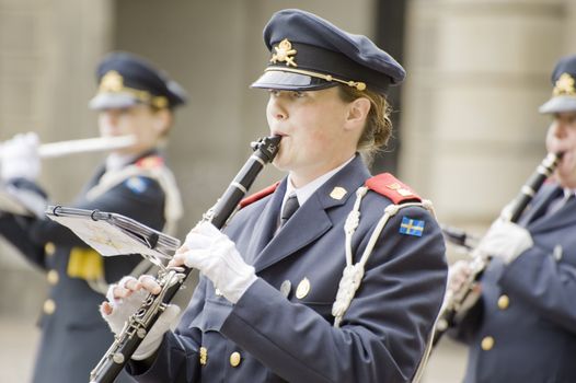 Sweden Royal Guard orchestra,  taken in Stockholm on Julay 2011