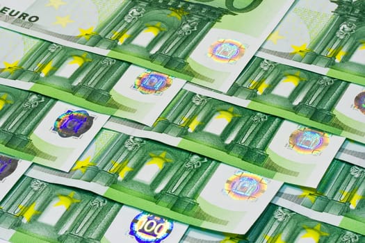 Euro banknotes money, european currency background