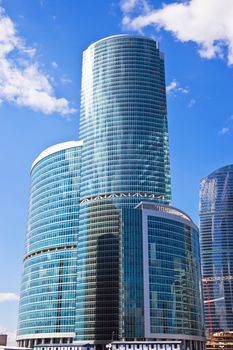 New international skyscrapers business center in Moscow city, Russia