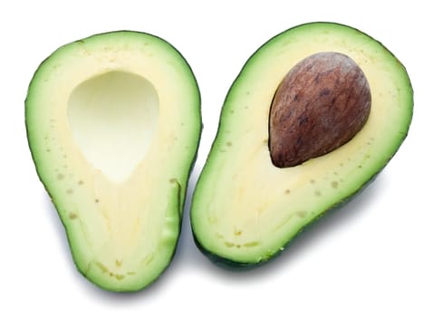 Avocado isolated on white background