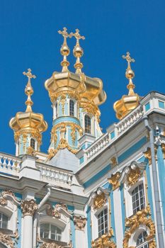 The Catherine Palace, located in the town of Tsarskoye Selo (Pushkin), St. Petersburg, Russia