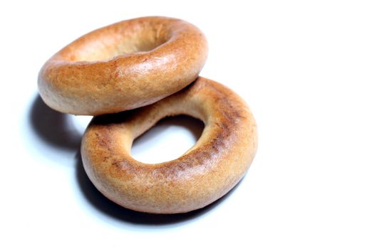 isolated pastry rings