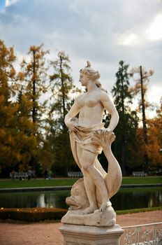 Statue in the park Tsarskoye Selo, Russia