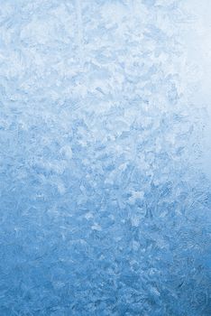 Light blue frozen glass background