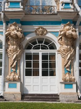 The Catherine Palace, located in the town of Tsarskoye Selo (Pushkin), St. Petersburg, Russia