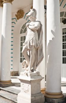 The statue in the ensemble of the Catherine Palace. St. Petersburg, Tsarskoye Selo. Russia