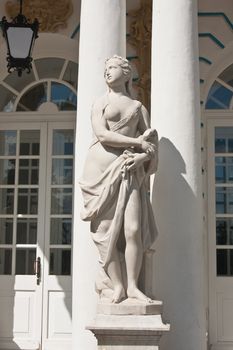 The statue in the ensemble of the Catherine Palace. St. Petersburg, Tsarskoye Selo. Russia