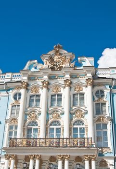 The Catherine Palace, located in the town of Tsarskoye Selo (Pushkin), St. Petersburg, Russia