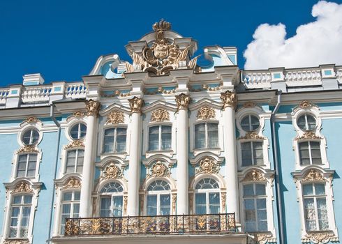 The Catherine Palace, located in the town of Tsarskoye Selo (Pushkin), St. Petersburg, Russia