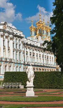 The Catherine Palace and  Catherine Park. Tsarskoye Selo. St. Petersburg, Russia