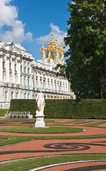 The Catherine Palace and  Catherine Park. Tsarskoye Selo. St. Petersburg, Russia