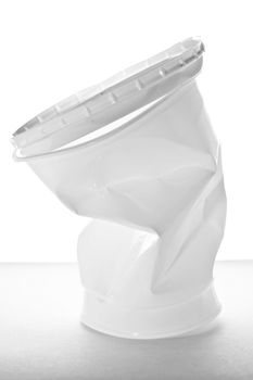 Stock photo: an image of a big white plastic cup