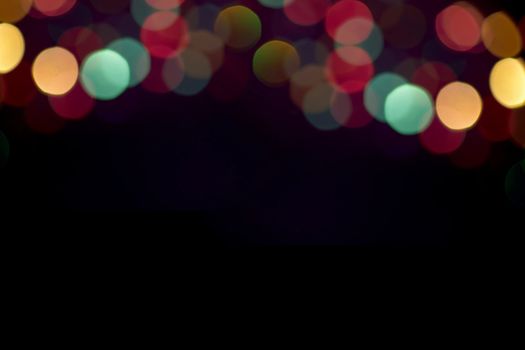 Blurry pattern of colorful decoration stars