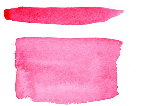 An image of bright pink aquarelle paint