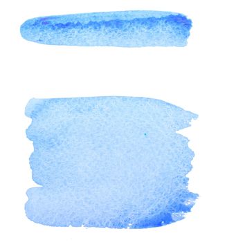 An image of light blue aquarelle paint