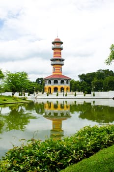 Tower in Bang Pa-in Palace, Ayutthaya, Thailand.