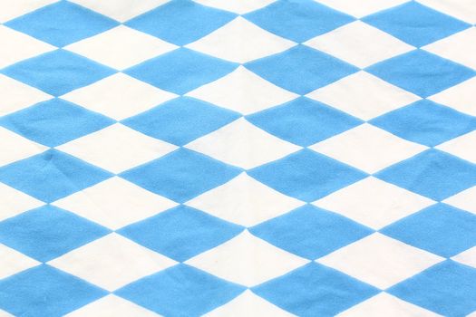 blue and white Bavarian diamond pattern as a background