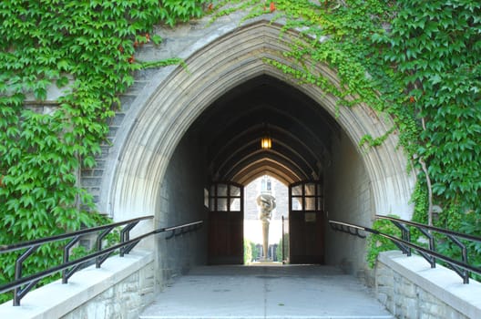 old arched doorway passage