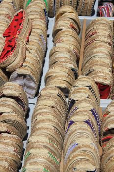 Espadrilles on a market in the Provence, France
