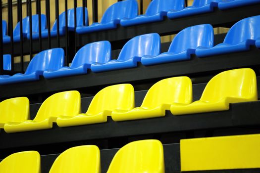 Multi-colored armchairs for fans of sports actions