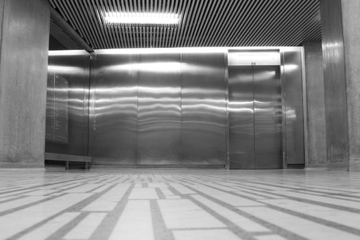 elevator lobby waiting area at toronto city hall