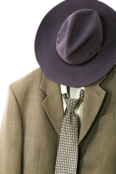 An image of clothing. Part of suit close up.