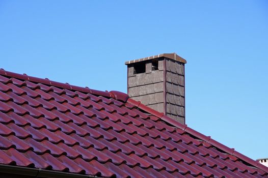 Chimney on a background of the sky