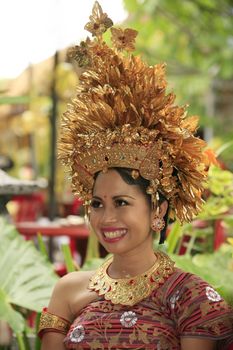 The Indonesian happy bride. Bali. Indonesia