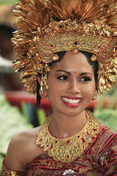 The Indonesian happy bride. Bali. Indonesia