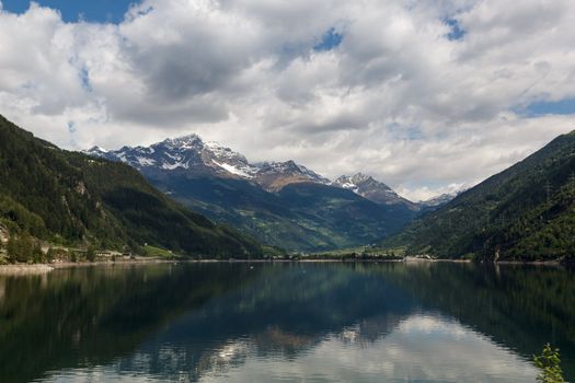 Lago di Poschiavo is a natural lake in the Poschiavo valley in the canton of Grisons, Switzerland.