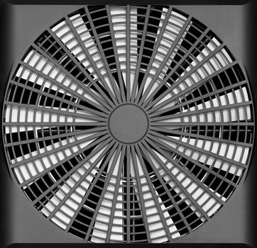 An industrial ventilation fan - turbine air-compressor