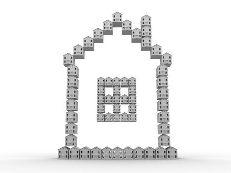 The big house consists of small houses