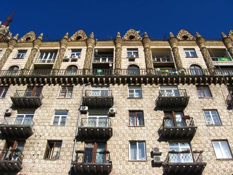 Architectural ensemble of great building in Kiev