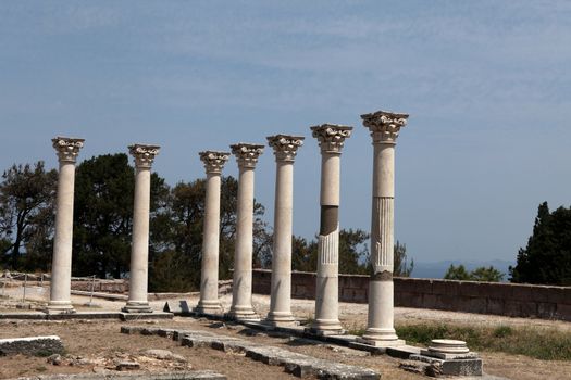 Asklepion place on the island of Kos where Hippocrates has built one of the first hospitals in the European civilization