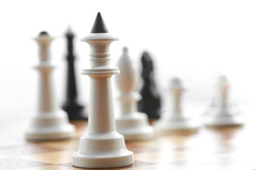 Stock photo: an image of chess: white king