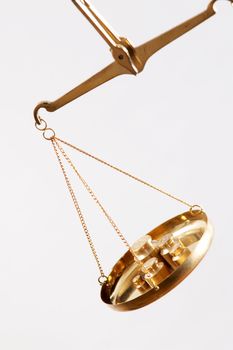 A picture of jewelry scales