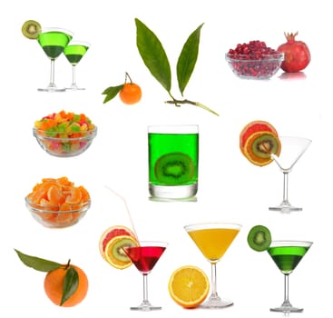 Drink on a white background                                  