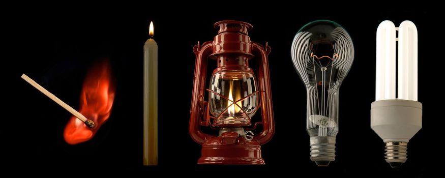 Evolution of lighting light sources